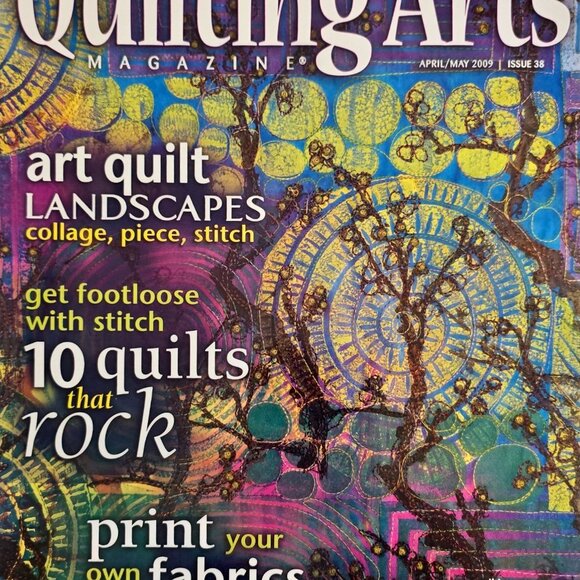 Quilting Arts Magazine April May 2009 Art Quilt Landscapes Collage Piece And Sti - Picture 14 of 14